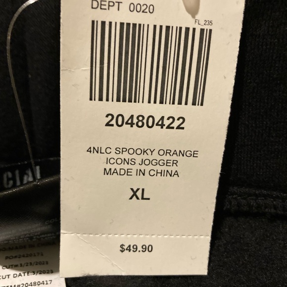 Social Collision from Hot Topic spooky orange joggers - Picture 8 of 9